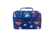 Sachi Insulated Double Decker Lunch Bag Tote Storage Style 235 - Outer Space
