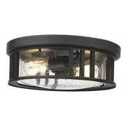 2-Light Flush Mount Ceiling Light, 13inch Industrial Ceiling Light Fixture,