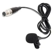 Lavalier Lapel Microphone with Mini XLR Jack, Hand-Free Clip-on Lapel Mic