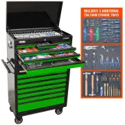 SP Tools SP50177X - Tool Kit - Sumo Custom Series - 417 Piece Metric/SAE - Black/Green - Plus 3 Extra EVA Foam Trays