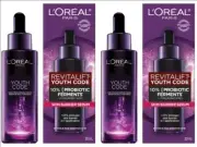 2 Pack L'Oréal Revitalift Youth Code Skin Barrier Serum 1.0 oz