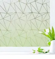 Window Privacy Film Frosted Glass Sun Blocking Static Cling Vinyl Non-adhesive
