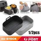 Silicone Pot Baking Basket Tray Paper Liner Grill Rack for Ninja Foodi Air Fryer