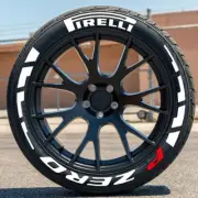 Permanent Tire Lettering P Zero Sticker-Strips Tire Decals 1.25" 3.2 mm 4Tires
