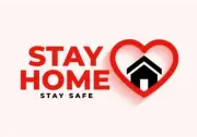 2X STAY HOME STAY SAFE HELP FIGHT PANDEMIC DECAL STICKER FLAG USA MADE