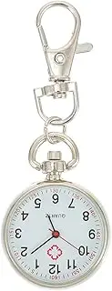 [MOBUTOFU] 1 PC Stainless Steel Nurse Watch Nurses Watch Nurses Fob Watch Waterproof Watch Pocket Watch Clip on Watch Women Fob Watch Paramedic Woman Vet Silver Titanium