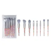 Catzon 8Pcs Makeup Brush Set Eyeshadow Blush Makeup Beauty Tool-Gray