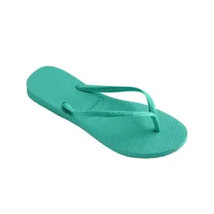 【havaianas 哈瓦仕】Slim 女鞋 綠色 哈瓦仕 舒適 百搭 細帶 夾腳拖 人字拖 拖鞋 4000030-1829W