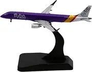Pre-Built Model Aircraft 1:400 Scale for Flybe Embraer ERJ190 G-FBEM 9CM Airplane Model for Aviation Collectors and Enthusiasts Miniature Airplane Model