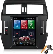 Ts7,Car Stereo Android 14.0 Radio for Land Cruiser Prado 150 2013-2017 GPS Sat Navigation 9.7'' Touchscreen MP5 DVD Multimedia Video Player FM BT Receiver with Carplay 4G 5G WiFi DSP SWC
