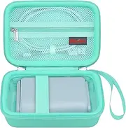 Carrying Case for Fujifilm Instax Mini Link 3/2/ 1 Smartphone Printer, Portable Instant Photo Printer Travel Case, Mesh Pocket Fits Fujifilm Instax Mini Instant Film Photo Paper, Dark Green