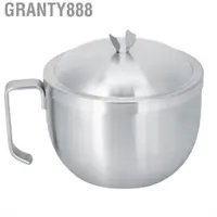 在飛比找蝦皮購物優惠-Granty888 304不銹鋼麵碗雙層保溫大容量湯