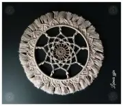 Macrame boho round mandala wall hanging wedding decoration