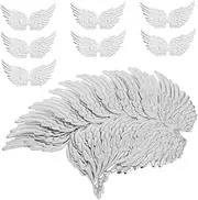 Generic 18pcs Angel Wings DIY Backpack Accessories Delicate Charms for Party Decoration Lightweight Wing Decor for Creative Clothing Crafts