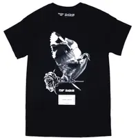 在飛比找蝦皮購物優惠-Pop Smoke Merch Dove 玫瑰黑 T 恤 S