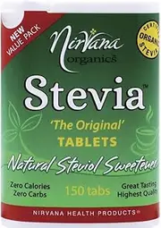 Nirvana Organics Stevia Tablets, 150 Tabs