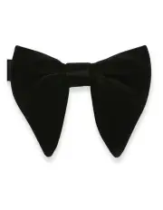 [Declic] JA Floppy Velvet Bow Tie 10cm in Black