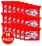 18 x OMO 3-in-1 Laundry Capsules Fresh Lavender Front & Top Loader Pk15 (270 Capsules)