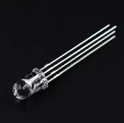 100 Pcs LED RGB common cathode 4-PINS F5 5MM Super Bright Bulb Lamp