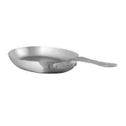 Mauviel M'Cook SB Oval Frying Pan Brushed Cast Stainless Steel Handle, 13.5 In