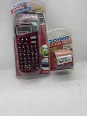Esselte DYMO LetraTag Label Maker Model 18588 Red -Factory Sealed W/ Extra Pack