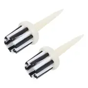Golf Tee Brush Top 2.2 Inch, 2 Pack Unbreakable Plastic Golfing Tees Low Fric...