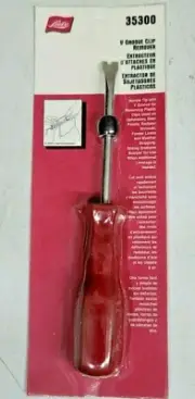 Lisle V-Groove Clip Remover Tool for Plastic Clips & Fasteners #35300