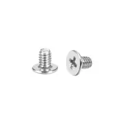 M2 x 4mm Laptop Computer Screws 3.8mm Dia Phillips Head Screw Silver Tone 50pcs