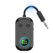 Bluetooth Transmitter Receiver, 3.5MM to Bluetooth 5.3 Transmitter, 2 in 1 Airplane Bluetooth Adapter for Headphone, TV