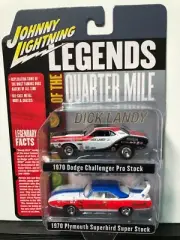 1/64 JOHNNY LIGHTNING LEGENDS DICK LANDY CHALLENGER & SOX & MARTIN SUPERBIRD SET