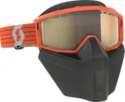 Scott Primal Safari Facemask Light Sensitive Orange/Grey Snow Goggles, grey-orange for Men Grey Orange