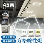 ❤️‍🔥【鹿屋燈飾】❤️‍🔥方格線型燈 LED 48W 方格燈 邊框燈 平板燈 輕鋼架燈 線性方格燈 崁入線性燈