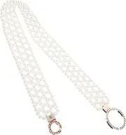 [Healvian] Stylish Pearl Belt Buckle Waist Belt for Women Versatile Dress Jeans Accessory Comfortable Elastic Design present Occasion Fashionable
