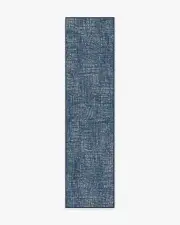 75' x 305' | Machine Washable Runner Rug | Kid & Pet Friendly | Indoor Rug | Crosshatch Sapphire Rug | Ruggable