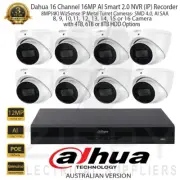 Dahua 16CH 12MP AI NVR+8MP(4K) WizSense SMD 4.0 AI SSA 2.8mm WH Cameras & HDD