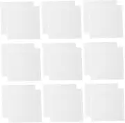 JEWEDECO 20pcs PVC Adhesive Label Card Bags Library Card Pockets Pantry Organisation Pockets Organizer