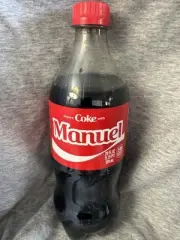 Share A Coke with Manuel 2025 Personalized Gift Coca Cola Bottle 20oz