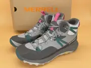 Size 10 Merrell Siren 4 Mid GTX Waterproof Women Hiking Boots Monument J037284