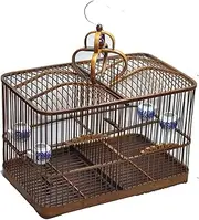Bird Supplies Hand-Made Square Cages are Suitable for Large Bird Cages Budgerigar Cages Parakeets Macaw Cages Easy to Carry and Designed for Outdoor Use Bird Playground