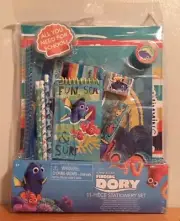 NIB Finding Dory 11-Piece Stationery Set Disney Ages 3 and Above
