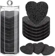 Sieral 120 Pcs Compressed Facial Sponges with Container Face Sponge Disposabl...