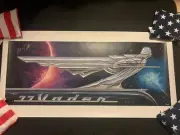 Star Wars “Vader 77” Poster Hand Signed Numbered Mike Kungl Glow In The Dark