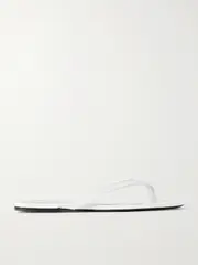 [TOTEME] TOTEME - Croc-effect Leather Flip Flops - White - IT36 IT 36 White