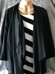 Ladies size 14 Jacket Waterfall by Autograph Sheer RP $80 New Plus Size Black