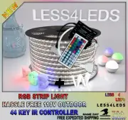 110V - 120V Professional LED Strip Light RGB+W Outdoor Holiday flex up to 164ft