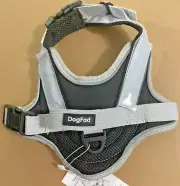 DogFad Medium, Black No Pull Dog Pet Harness Adjustable Control Vest - Customize