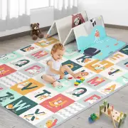FORUBAR Foldable Baby Play Mat, Waterproof Reversible Playmat for Playpen, La...