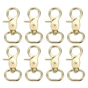 8Pcs Swivel Snap Hook, 20mm(3/4") Trigger Snap Claw Lanyard Clip, Light Gold