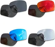 [Betterun] 4 Pairs Polarized Replacement Lenses for Oakley Sylas OO9448 Sunglasses, Anti-Scratch and Impact Resistant