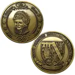 英國戴安娜王妃鍍青古銅紀念章 收藏幣皇冠金幣硬幣紀念幣